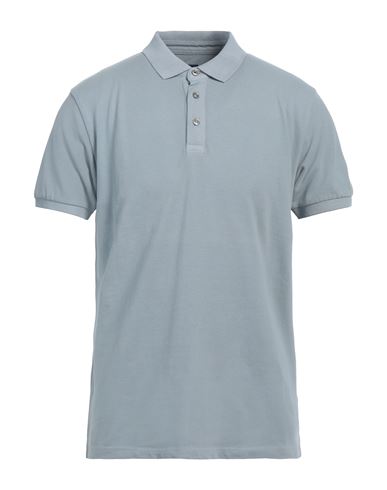 Homeward Clothes Man Polo Shirt Light Grey Size L Cotton, Elastane In Gray