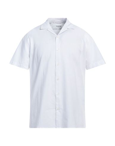 SELECTED HOMME SELECTED HOMME MAN SHIRT WHITE SIZE 16 ½ ORGANIC COTTON, LINEN, COTTON