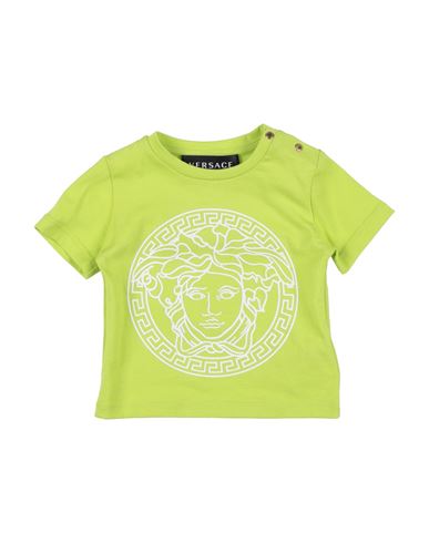 Shop Versace Young Newborn T-shirt Acid Green Size 3 Cotton