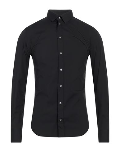 Alessandro Gherardi Man Shirt Black Size 16 ½ Cotton, Polyamide, Elastane