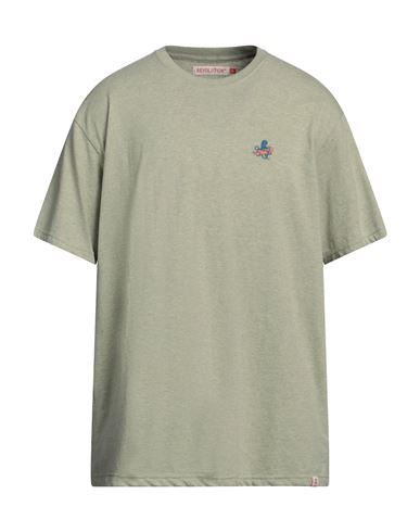 Revolution Man T-shirt Sage Green Size Xxl Organic Cotton, Recycled Polyester