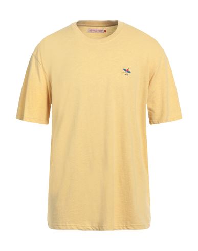 Revolution Man T-shirt Ocher Size Xxl Organic Cotton, Recycled Polyester In Yellow