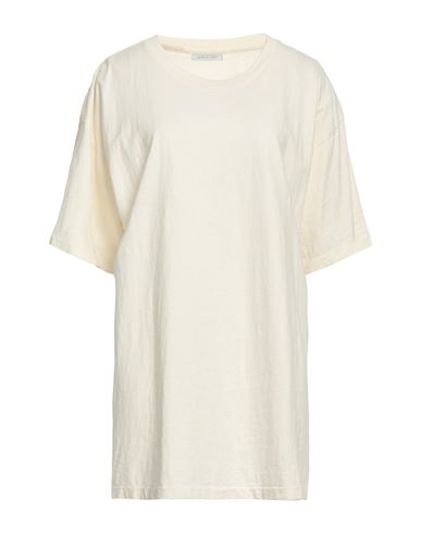 John Elliott Woman T-shirt Ivory Size 4 Cotton In White