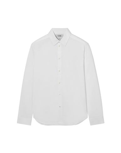 Man Shirt White Size 16 Cotton, Polyamide, Elastane