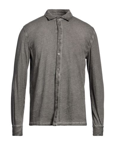 Majestic Filatures Man Shirt Steel Grey Size M Cotton, Cashmere