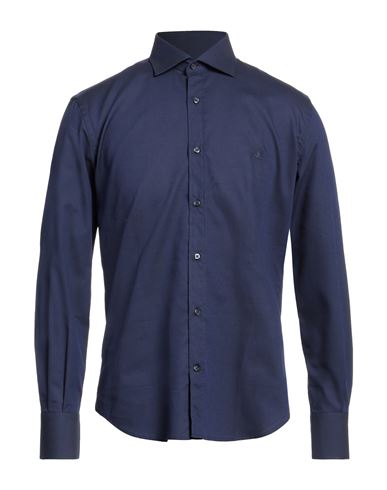 Brooksfield Man Shirt Navy Blue Size 15 ½ Cotton