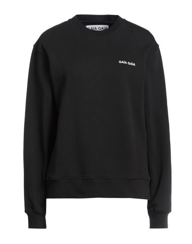 Gaïa Gaïa Woman Sweatshirt Black Size M Cotton