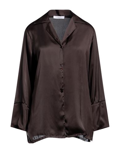 The Malama Studio Woman Shirt Dark Brown Size S/m Polyester