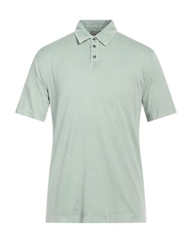 Daniele Fiesoli Man Polo Shirt Sage Green Size M Cotton