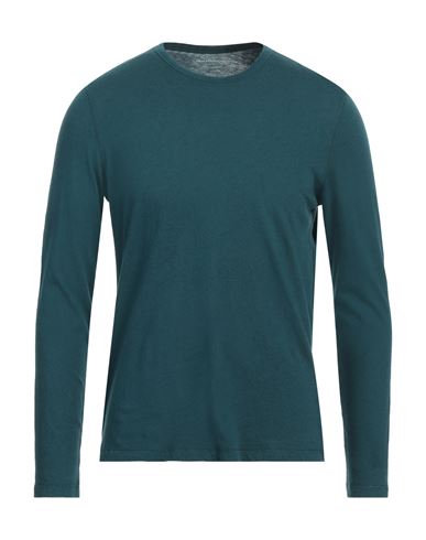 Shop Majestic Filatures Man T-shirt Deep Jade Size M Cotton, Cashmere In Green