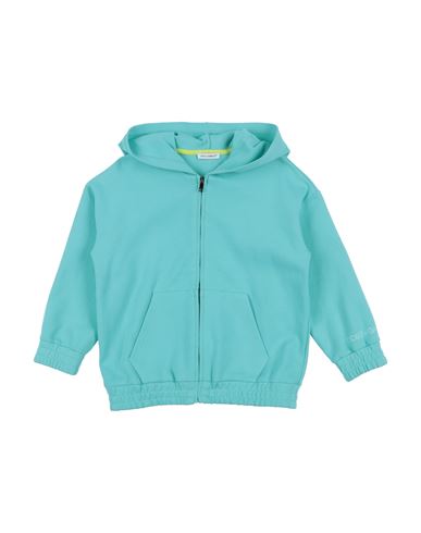 Shop Dolce & Gabbana Toddler Girl Sweatshirt Turquoise Size 3 Cotton, Elastane In Blue