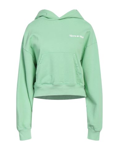 Shop Sporty And Rich Sporty & Rich Woman Sweatshirt Light Green Size L Cotton