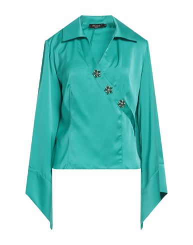 Mischalis Atelier Woman Shirt Emerald Green Size 6 Polyester