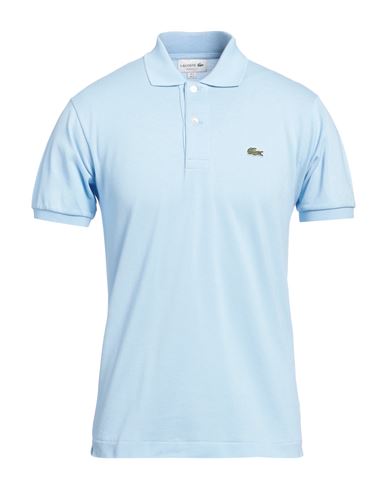 Lacoste Man Polo Shirt Sky Blue Size 3 Cotton, Elastane