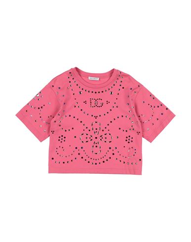 Shop Dolce & Gabbana Toddler Girl T-shirt Pink Size 3 Cotton, Glass