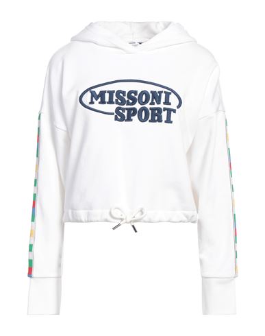 Missoni Woman Sweatshirt White Size M Cotton