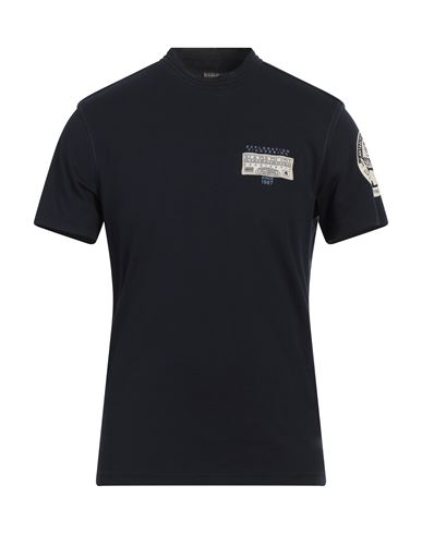 Napapijri Man T-shirt Navy Blue Size S Cotton