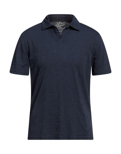 Bl'ker Man Polo Shirt Midnight Blue Size M Cotton