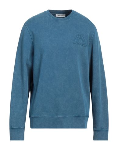 Wood Wood Man Sweatshirt Pastel Blue Size L Organic Cotton