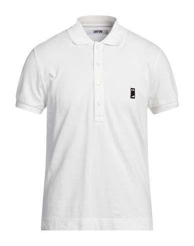 Grifoni Man Polo Shirt White Size S Cotton