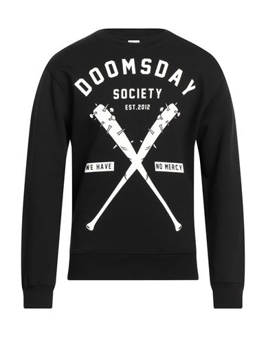 Doomsday Society Man Sweatshirt Black Size Xl Cotton