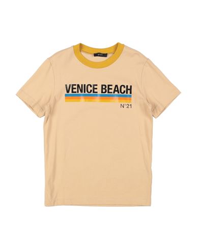 Shop N°21 Toddler Boy T-shirt Sand Size 6 Cotton In Beige