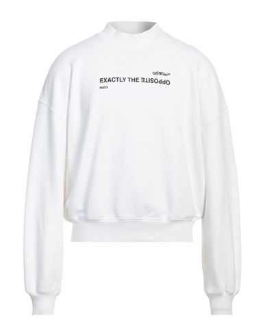 Off-white Man Sweatshirt White Size Xs Cotton, Elastane, Polyester