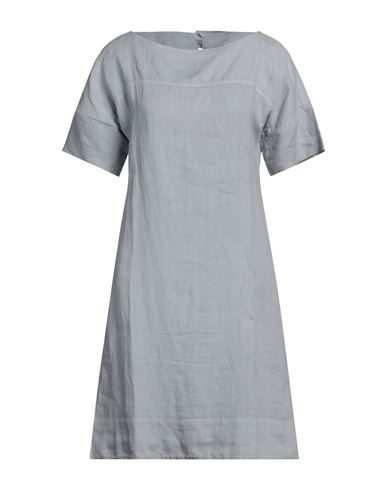 Shop Fedeli Woman Mini Dress Light Grey Size 4 Linen