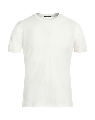 Barbati Man T-shirt White Size L Viscose, Polyamide