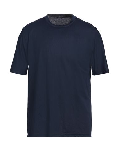 Barbati Man T-shirt Navy Blue Size M Viscose, Polyamide