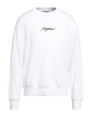 Moschino Man Sweatshirt White Size 42 Cotton