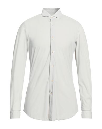 Alessandro Gherardi Man Shirt Light Grey Size 15 ¾ Polyamide, Elastane In White