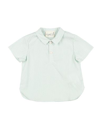 Shop Le Petit Coco Newborn Boy Shirt Sage Green Size 3 Cotton, Elastane