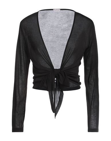 Shop Rossopuro Woman Top Black Size 10 Modacrylic, Cashmere