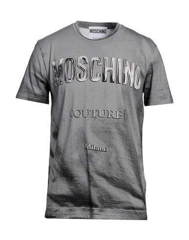 Moschino Man T-shirt Grey Size 42 Cotton