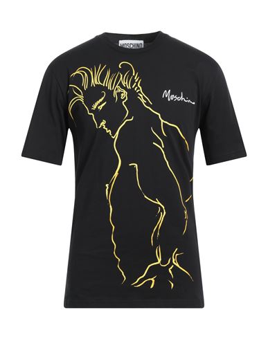 Moschino Man T-shirt Black Size 42 Cotton