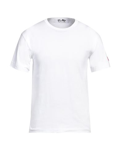 Comme Des Garçons Play Man T-shirt White Size L Cotton