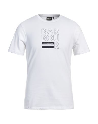 Barbour Man T-shirt White Size L Cotton