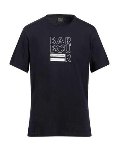 Barbour Man T-shirt Midnight Blue Size L Cotton