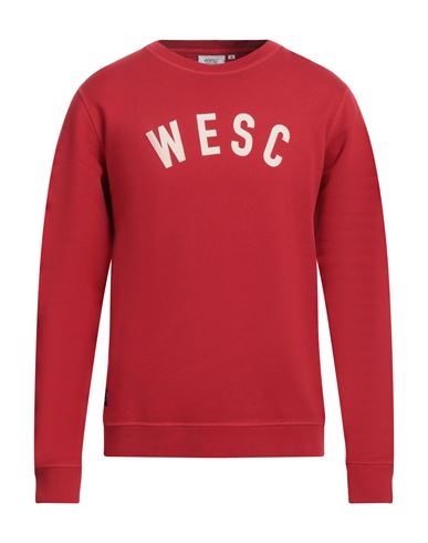 Wesc Man Sweatshirt Red Size Xl Cotton