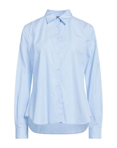 Aspesi Woman Shirt Sky Blue Size 8 Cotton