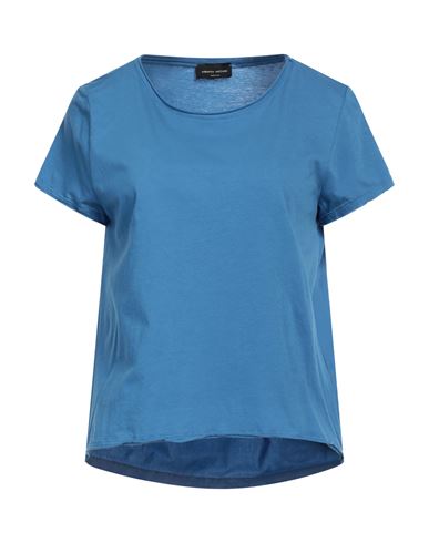 Roberto Collina Woman T-shirt Blue Size M Cotton
