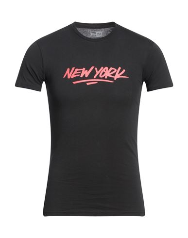 New Era Man T-shirt Black Size L Cotton