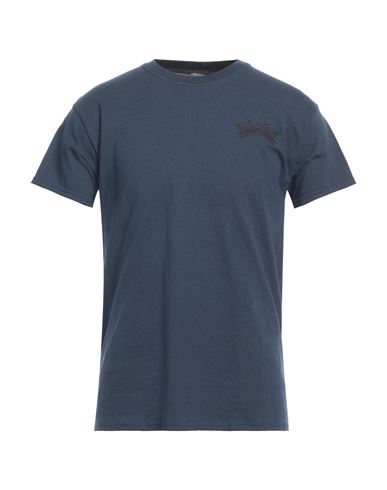 Bazar Deluxe Man T-shirt Navy Blue Size Xl Cotton