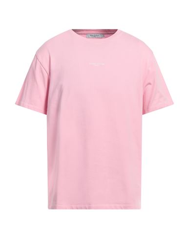 Shop Maison Kitsuné Man T-shirt Pink Size L Cotton