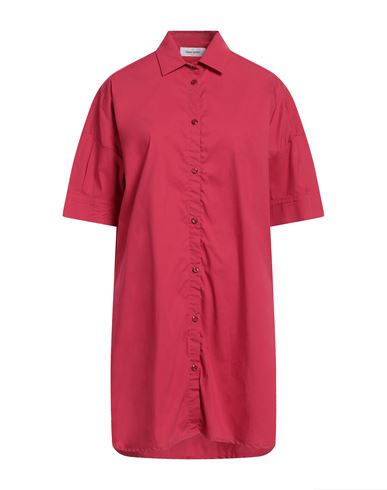 Gran Sasso Woman Shirt Red Size 10 Cotton, Polyamide, Elastane
