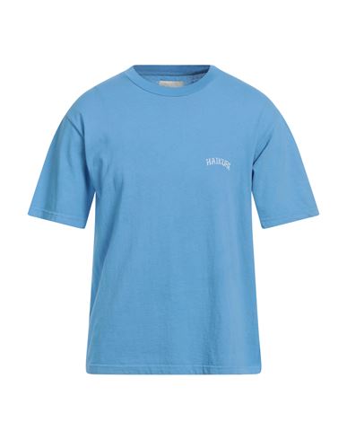 Haikure Man T-shirt Azure Size Xxl Cotton In Blue