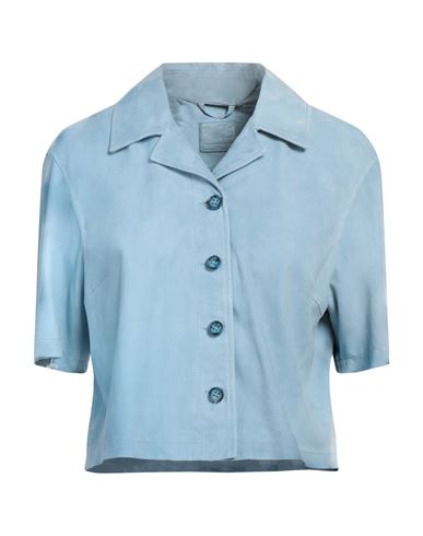 Desa 1972 Woman Shirt Sky Blue Size 4 Leather