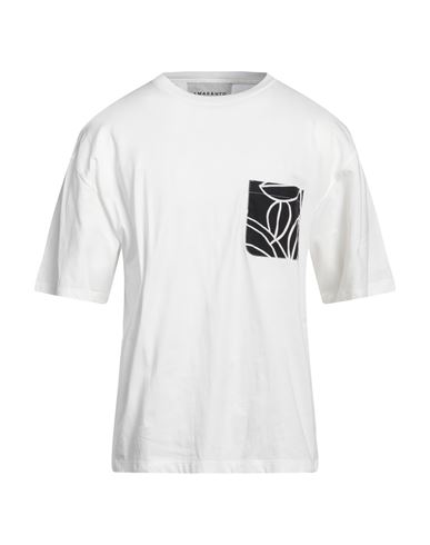 Amaranto Man T-shirt White Size Xl Cotton