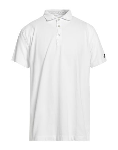 Husky Man Polo Shirt White Size 44 Cotton, Lycra